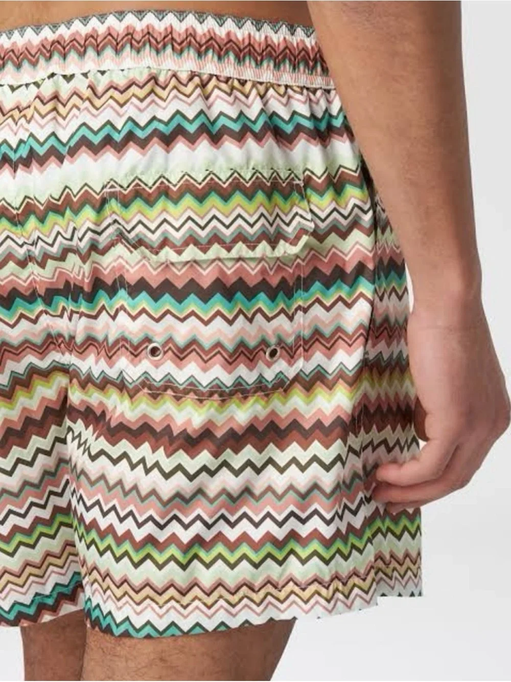 Men's Missoni Multi-Color Zigzag Swim Trunks